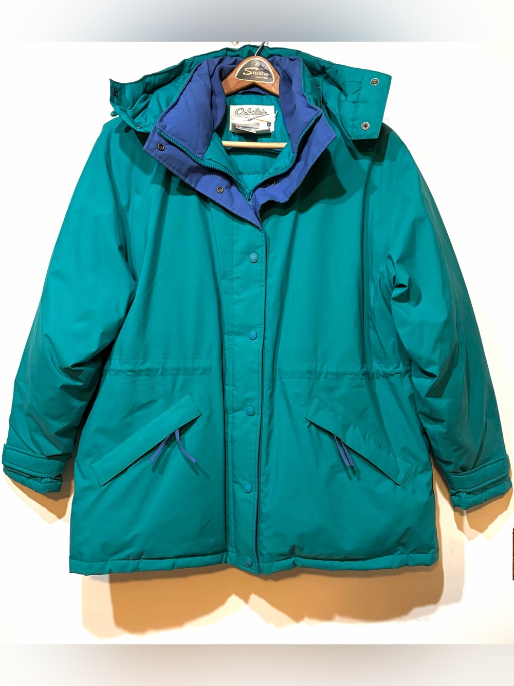 Vintage- 💜 Cabela's Ladies XL Teal Gore- Tex Puffer Coat with Goose Down 🪶